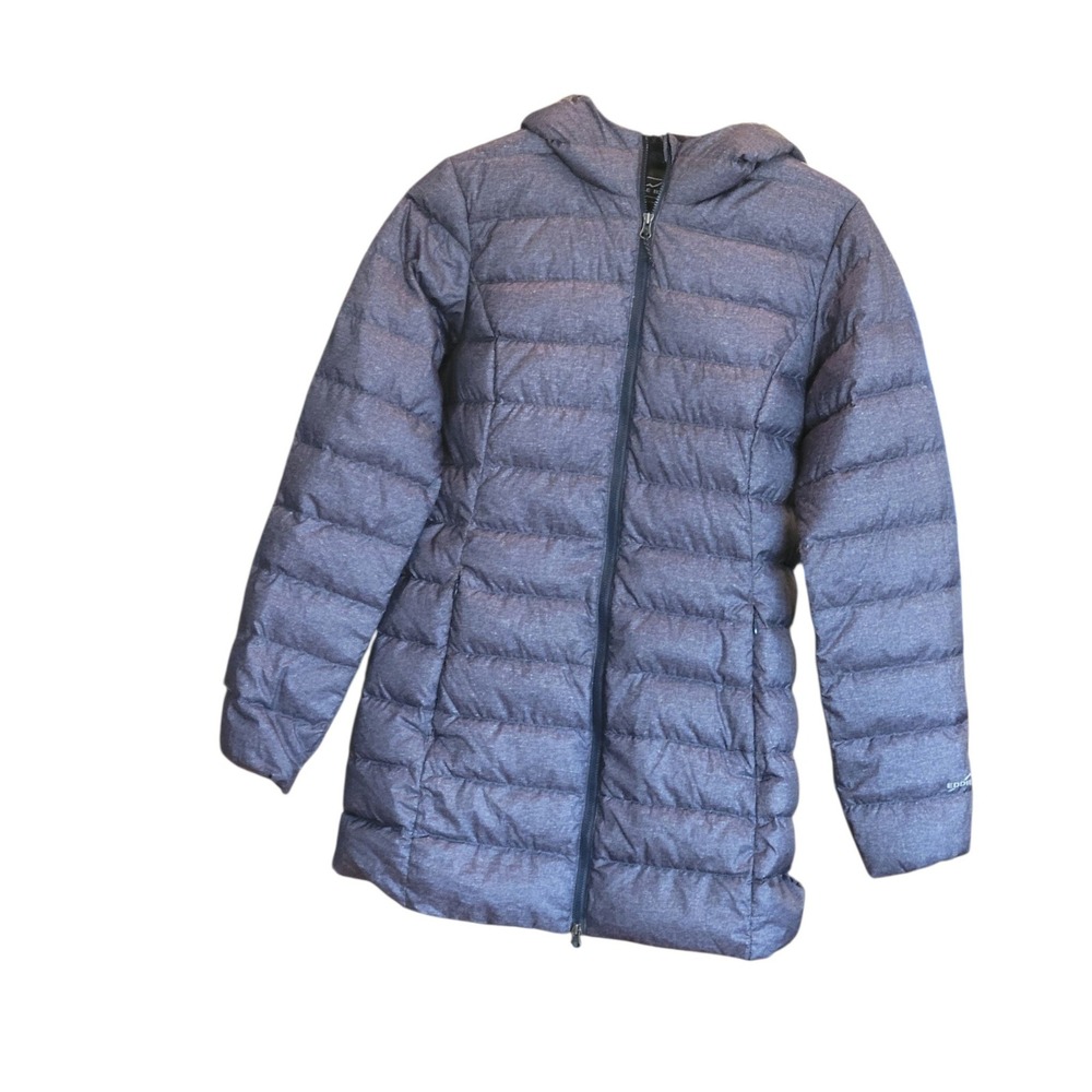 Eddie Bauer Jacket Womens Small EB650 Down Puffer Lightweight Heathered